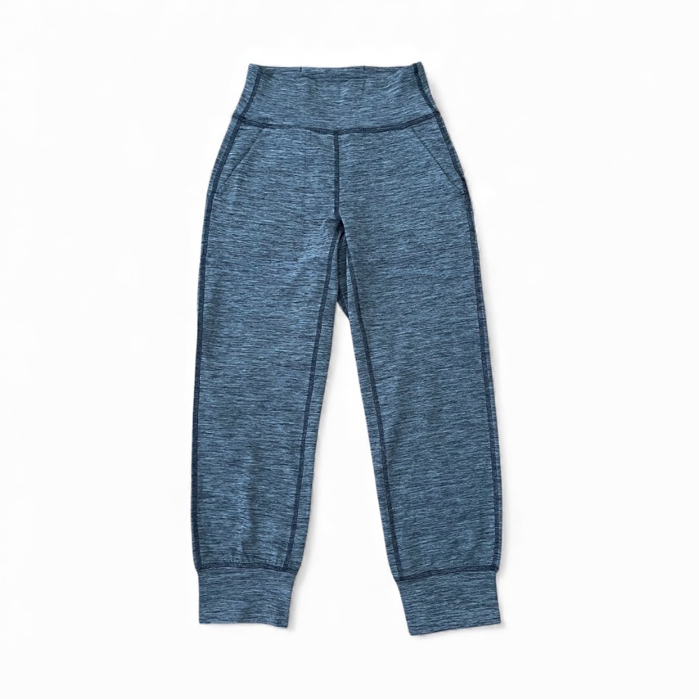 Lululemon High Rise Align Jogger Pockets Heather Brown Size 2